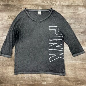 PINK By Victorias Secret Grey Shirt Size Small